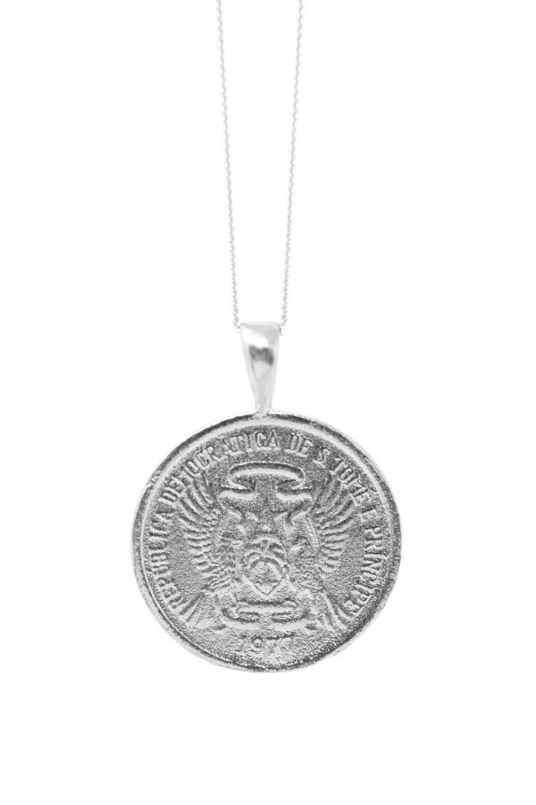 THE SAO Tome and Principe Cocoa Coin Necklace Discount