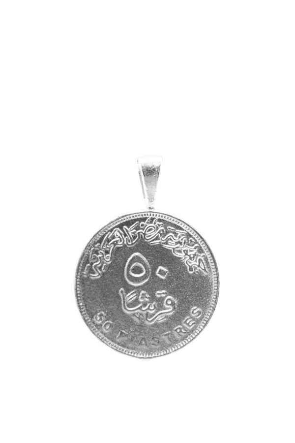 THE CLEOPATRA Coin Pendant in Sterling Silver Hot on Sale