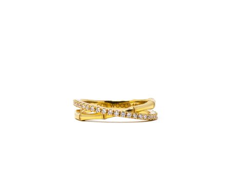 THE BAMBOO Diamond Eternity Wrap Ring Online Sale