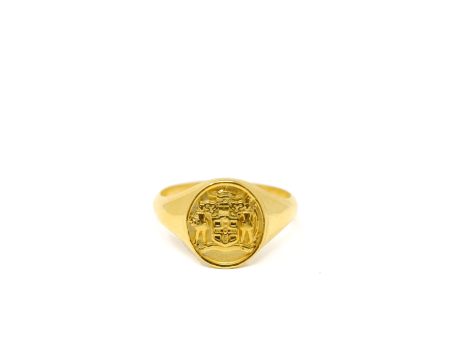 THE JAMAICA Crest Signet Ring I For Discount