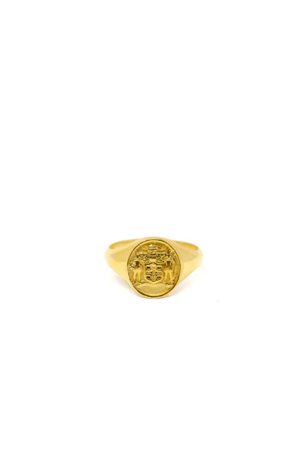 THE JAMAICA Crest Signet Ring I For Discount