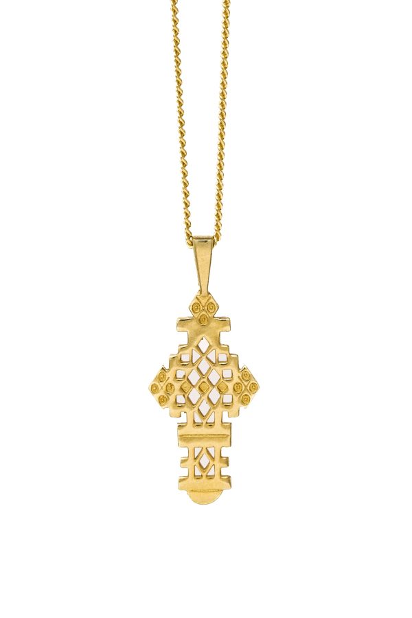 THE ETHIOPIAN Cross Necklace III For Cheap