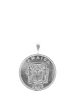 THE TOGGLE IV Necklace with Coin Pendant in Silver Online