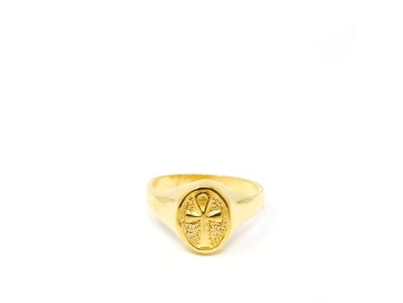 THE ANKH Signet Ring For Discount