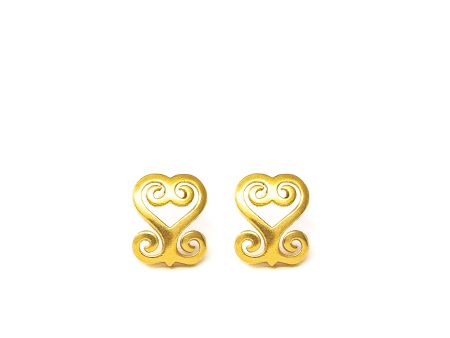 THE SANKOFA Adinkra Stud Earrings on Sale