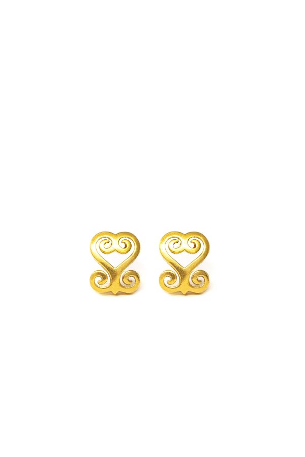 THE SANKOFA Adinkra Stud Earrings on Sale