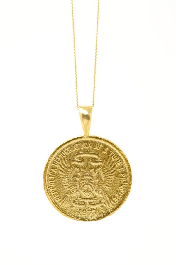 THE SAO Tome and Principe Cocoa Coin Necklace Discount