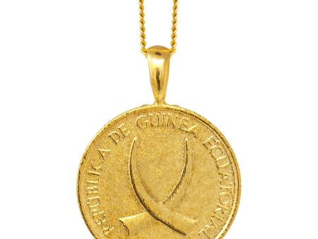 THE EQUATORIAL GUINEA Coin Necklace Online Hot Sale