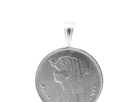 THE CLEOPATRA Coin Pendant in Sterling Silver Hot on Sale