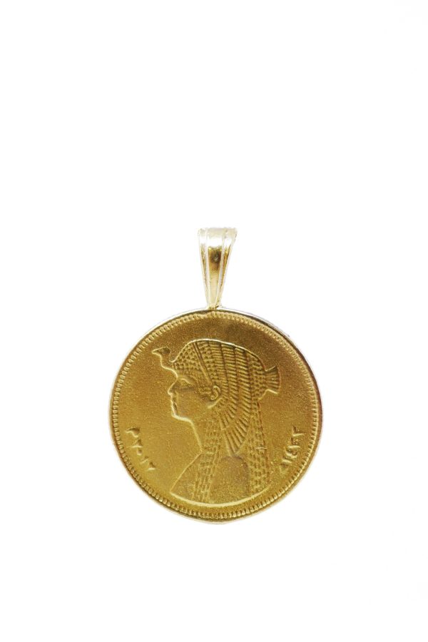 THE CLEOPATRA Coin Pendant in Sterling Silver Hot on Sale