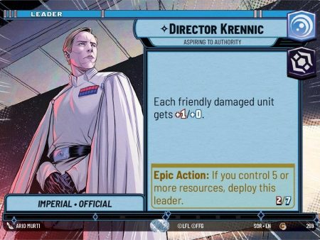 Director Krennic - Aspiring to Authority (Hyperspace) (269) [Spark of Rebellion] on Sale