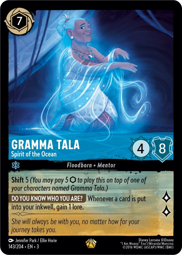 Gramma Tala - Spirit of the Ocean (143 204) [Into the Inklands] on Sale