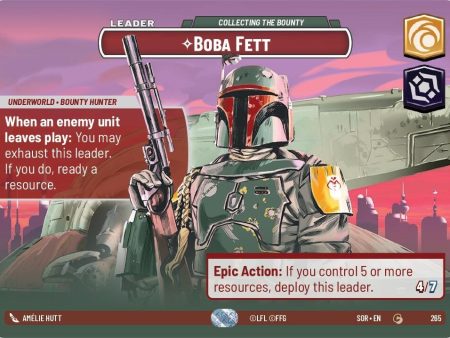 Boba Fett - Collecting the Bounty (Showcase) (265) [Spark of Rebellion] Sale