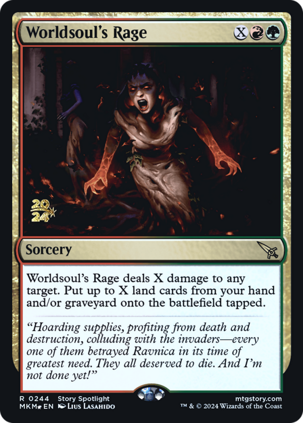 Worldsoul s Rage [Murders at Karlov Manor Prerelease Promos] on Sale