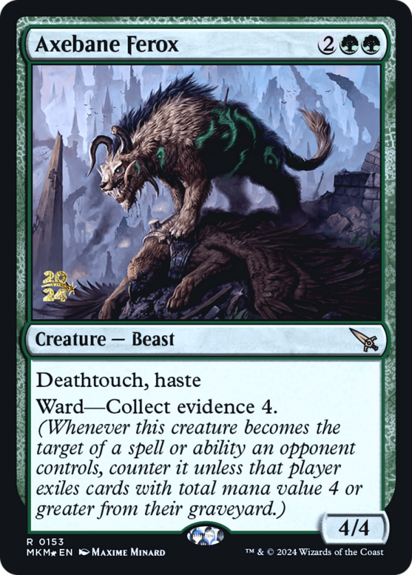 Axebane Ferox [Murders at Karlov Manor Prerelease Promos] Discount