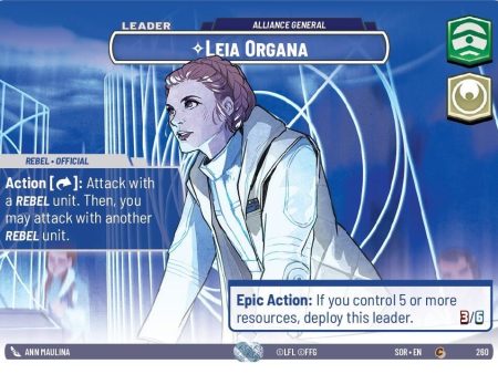 Leia Organa - Alliance General (Showcase) (260) [Spark of Rebellion] For Cheap