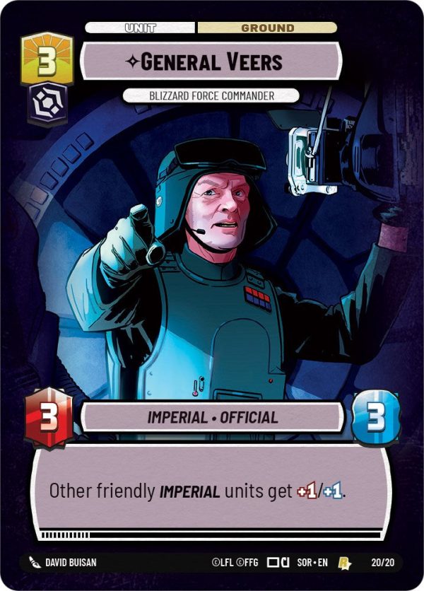 General Veers - Blizzard Force Commander (Weekly Play Promo) (20 20) [Spark of Rebellion Promos] Online Sale