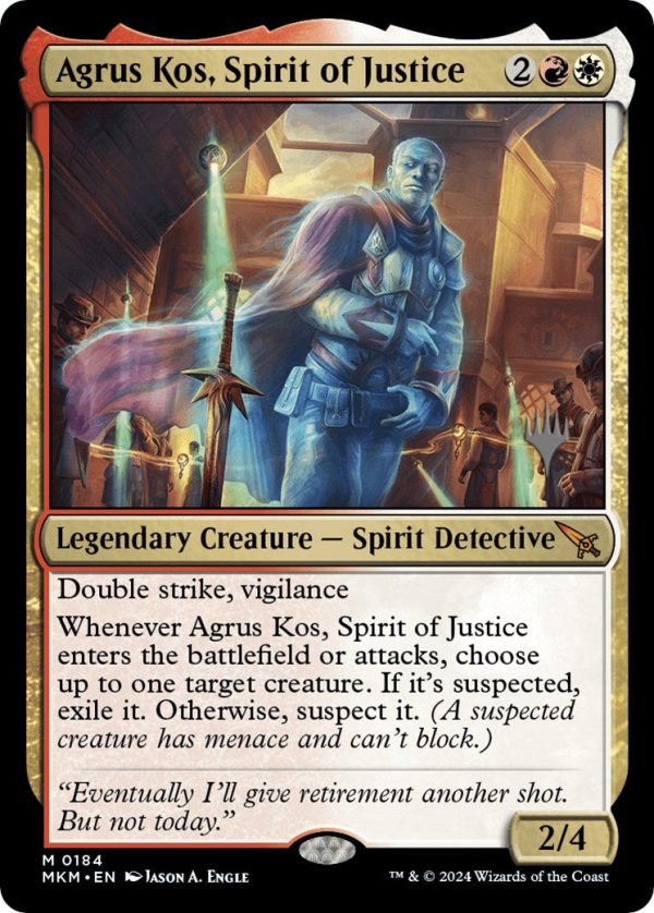 Agrus Kos, Spirit of Justice (Promo Pack) [Murders at Karlov Manor Promos] Online Hot Sale