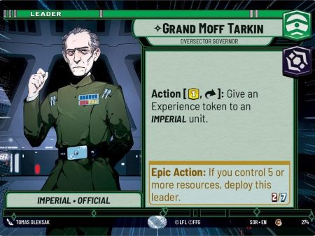 Grand Moff Tarkin - Oversector Governor (Hyperspace) (274) [Spark of Rebellion] For Cheap