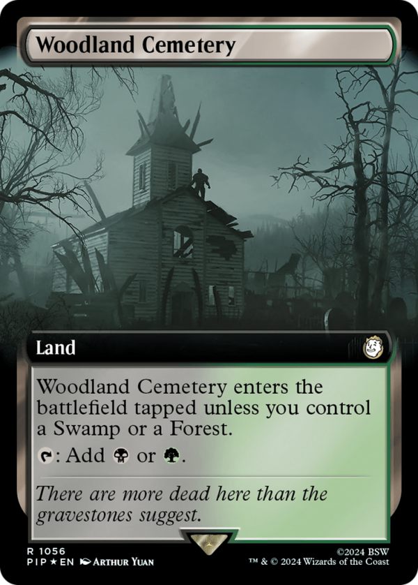 Woodland Cemetery (Extended Art) (Surge Foil) [Fallout] Online Hot Sale