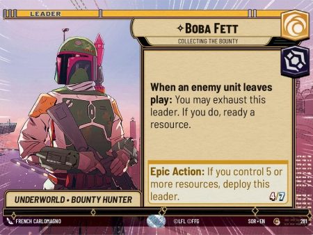 Boba Fett - Collecting the Bounty (Hyperspace) (281) [Spark of Rebellion] on Sale