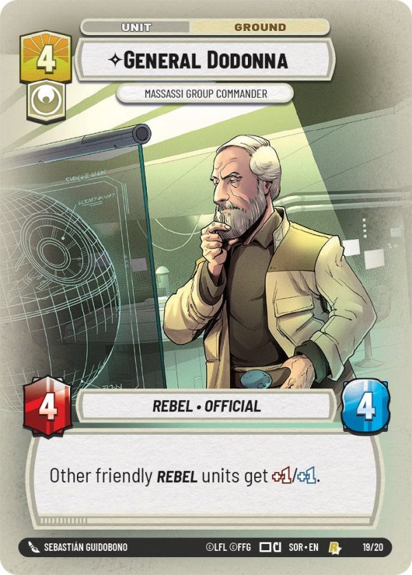 General Dodonna - Massassi Group Commander (Weekly Play Promo) (19 20) [Spark of Rebellion Promos] Cheap