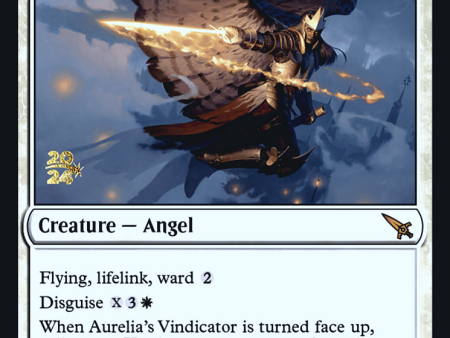 Aurelia s Vindicator [Murders at Karlov Manor Prerelease Promos] For Cheap