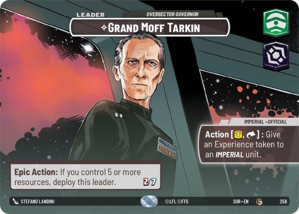 Grand Moff Tarkin - Oversector Governor (Showcase) (258) [Spark of Rebellion] Cheap