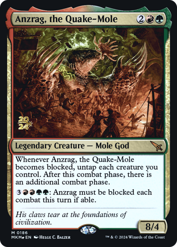 Anzrag, the Quake-Mole [Murders at Karlov Manor Prerelease Promos] For Discount