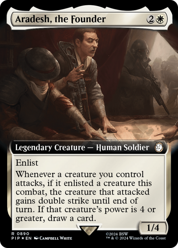 Aradesh, the Founder (Extended Art) (Surge Foil) [Fallout] For Sale