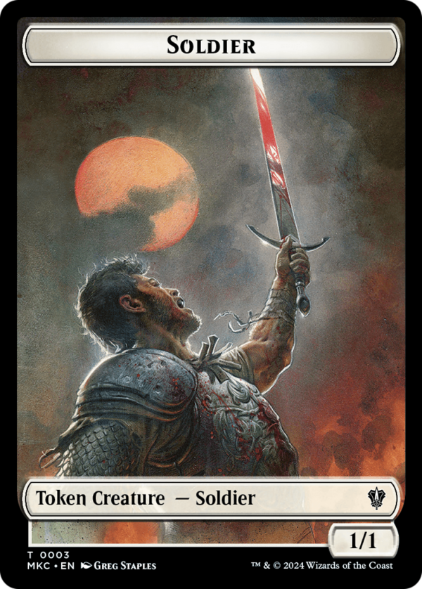 Construct    Soldier Double-Sided Token [Murders at Karlov Manor Commander Tokens] For Sale