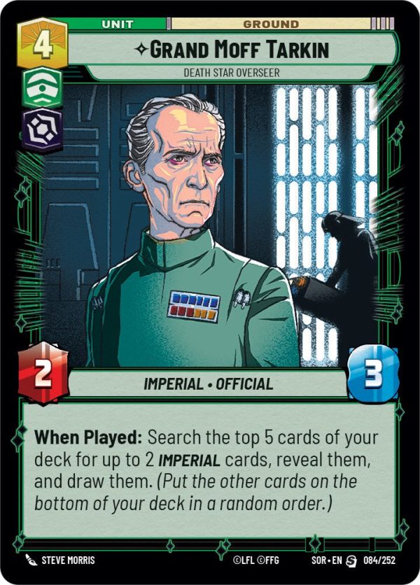 Grand Moff Tarkin - Death Star Overseer (084 252) [Spark of Rebellion] Sale