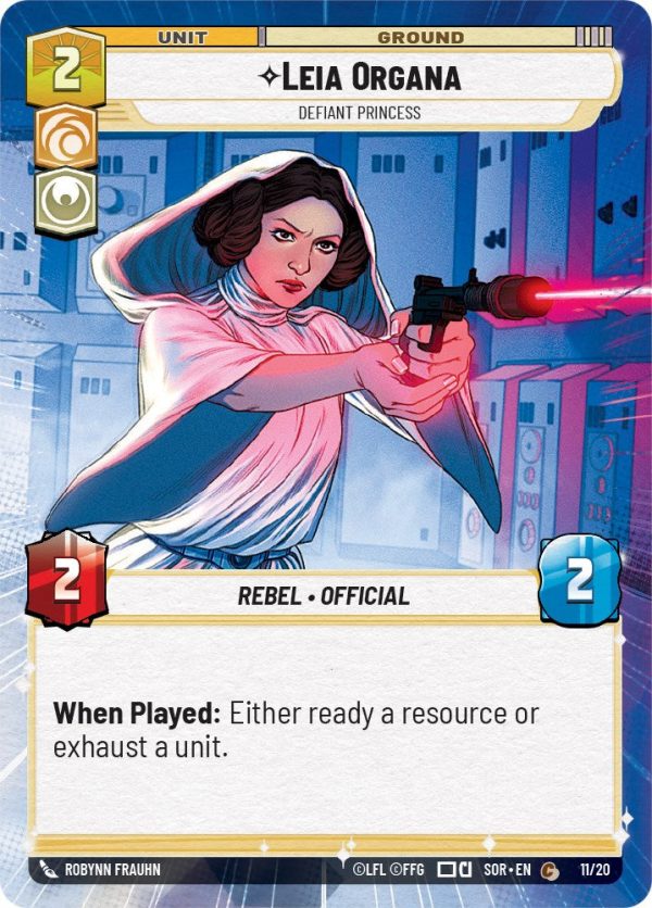 Leia Organa - Defiant Princess (Weekly Play Promo) (11 20) [Spark of Rebellion Promos] Sale