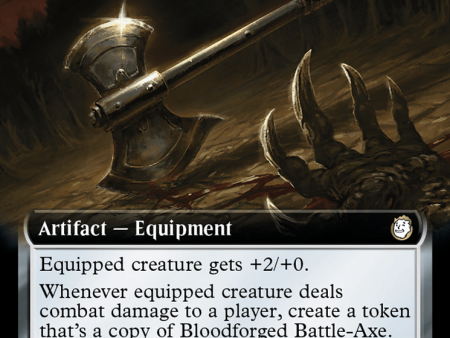 Bloodforged Battle-Axe (Extended Art) [Fallout] Cheap