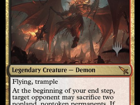 Rakdos, Patron of Chaos (Promo Pack) [Murders at Karlov Manor Promos] Online Sale