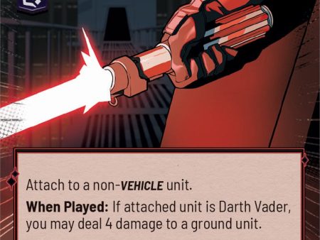 Vader s Lightsaber (Hyperspace) (Weekly Play Promo) (4 20) [Spark of Rebellion Promos] Sale