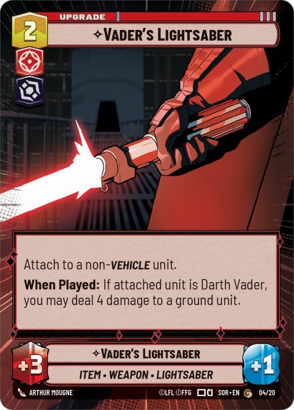 Vader s Lightsaber (Hyperspace) (Weekly Play Promo) (4 20) [Spark of Rebellion Promos] Sale