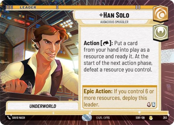 Han Solo - Audacious Smuggler (Hyperspace) (283) [Spark of Rebellion] Online Sale