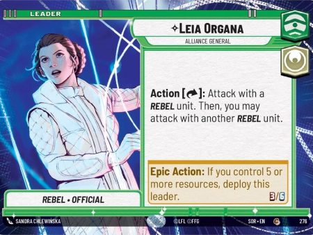 Leia Organa - Alliance General (Hyperspace) (276) [Spark of Rebellion] For Cheap