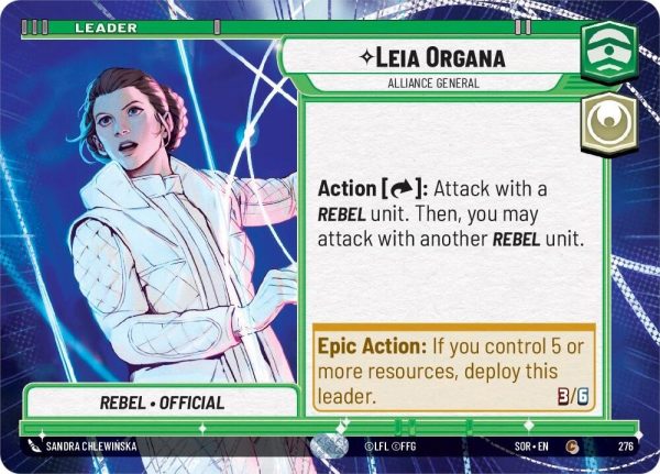 Leia Organa - Alliance General (Hyperspace) (276) [Spark of Rebellion] For Cheap