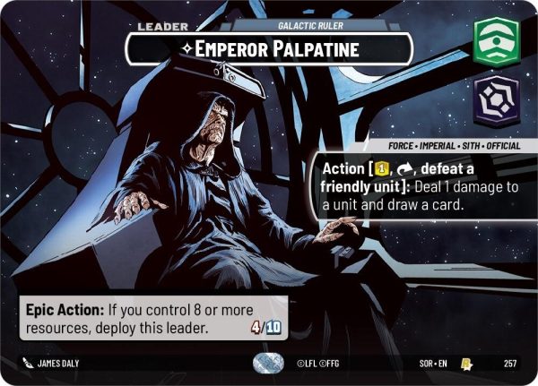 Emperor Palpatine - Galactic Ruler (Showcase) (257) [Spark of Rebellion] Online Sale