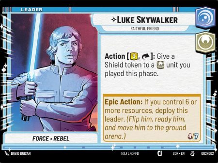 Luke Skywalker - Faithful Friend (Prerelease Promo) (002 002) [Spark of Rebellion Promos] Online Hot Sale