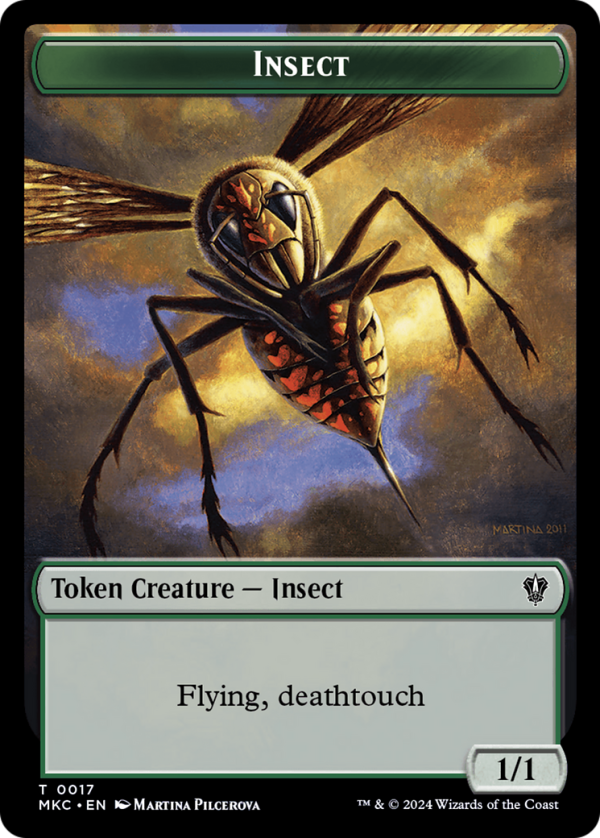 Clue    Insect (0017) Double-Sided Token [Murders at Karlov Manor Commander Tokens] Discount