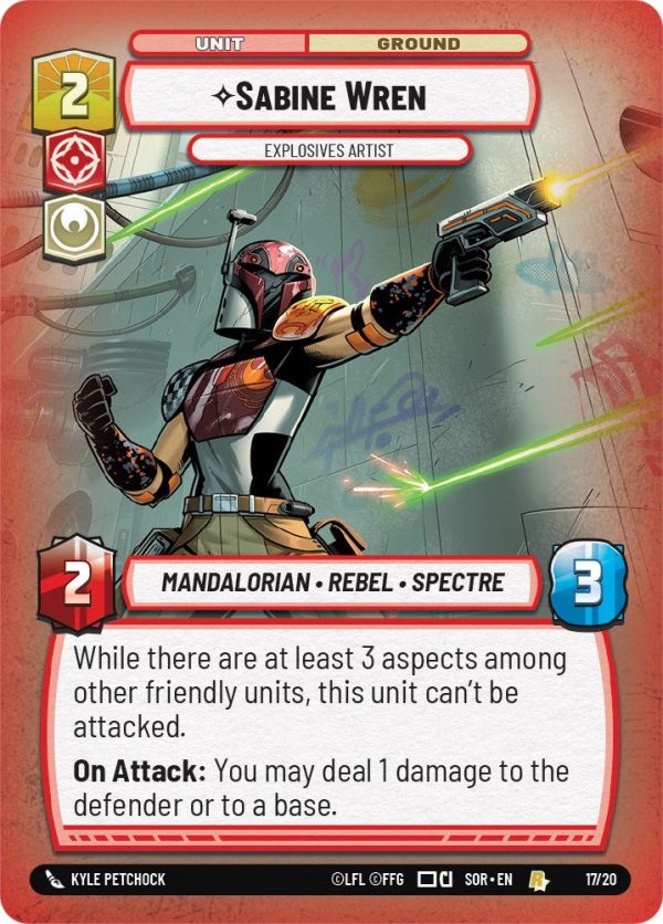 Sabine Wren - Explosives Artist (Weekly Play Promo) (17 20) [Spark of Rebellion Promos] Sale