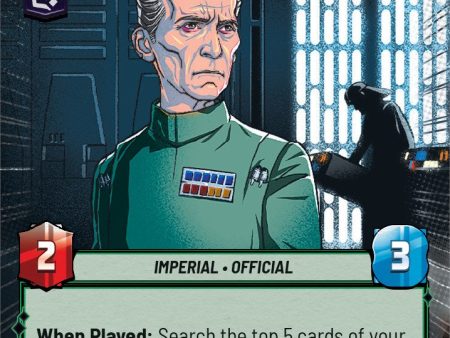 Grand Moff Tarkin - Death Star Overseer (Hyperspace) (Weekly Play Promo) (6 20) [Spark of Rebellion Promos] For Cheap