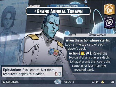 Grand Admiral Thrawn - Patient and Insightful (Showcase) (266) [Spark of Rebellion] For Sale