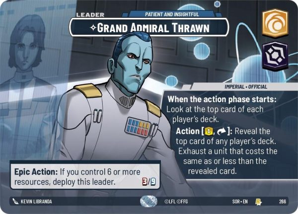 Grand Admiral Thrawn - Patient and Insightful (Showcase) (266) [Spark of Rebellion] For Sale