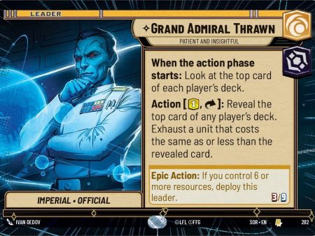 Grand Admiral Thrawn - Patient and Insightful (Hyperspace) (282) [Spark of Rebellion] For Discount