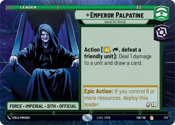 Emperor Palpatine - Galactic Ruler (Hyperspace) (273) [Spark of Rebellion] Sale