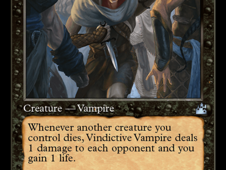 Vindictive Vampire (Retro Frame) [Ravnica Remastered] For Cheap